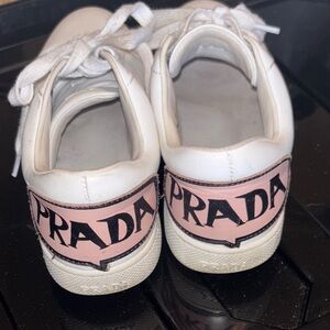 Prada bubble Sneakers White and Pink 6 6.5 37